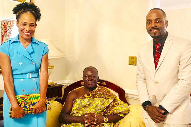 Africa in Perspective: Private Invitation With The King of The Ashanti Kingdom in Ghana; His Majesty Otumfuo Osei Tutu II at his home.