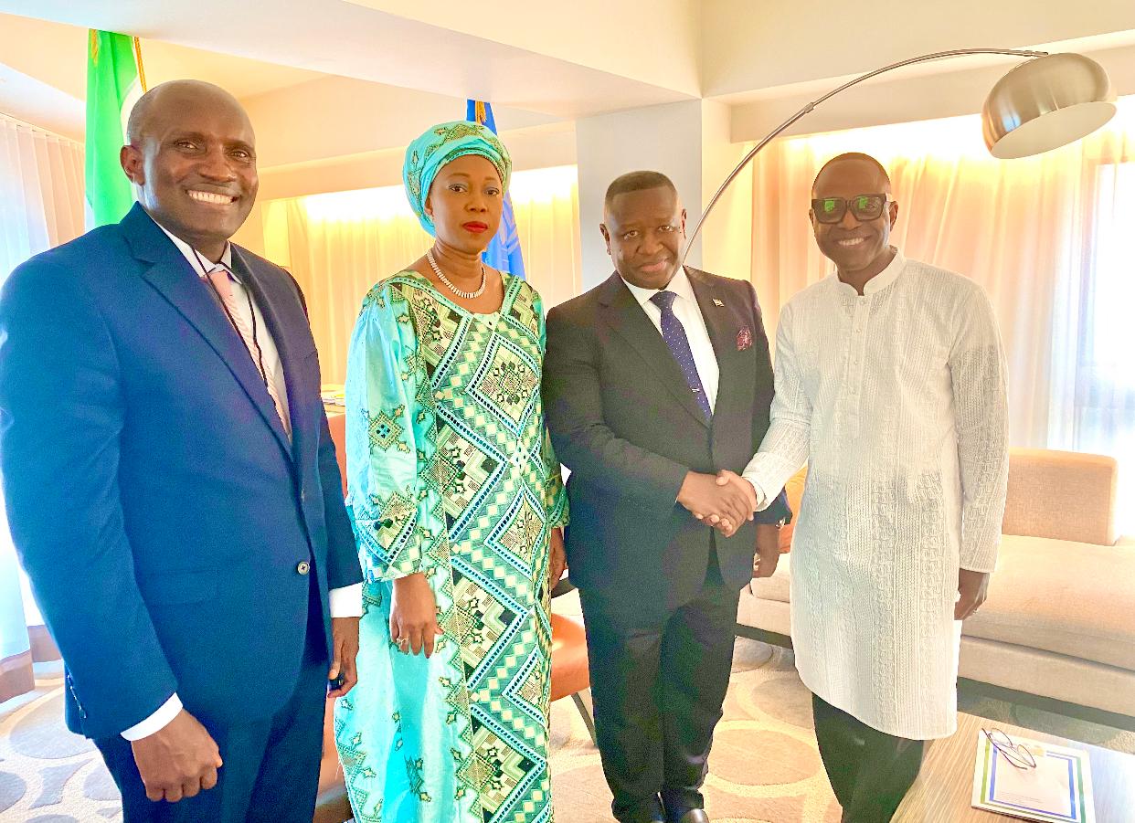 Investment Meeting with Paul Nelson, Julius Maada ( President Of Sierra Leone) & Julius Mwale